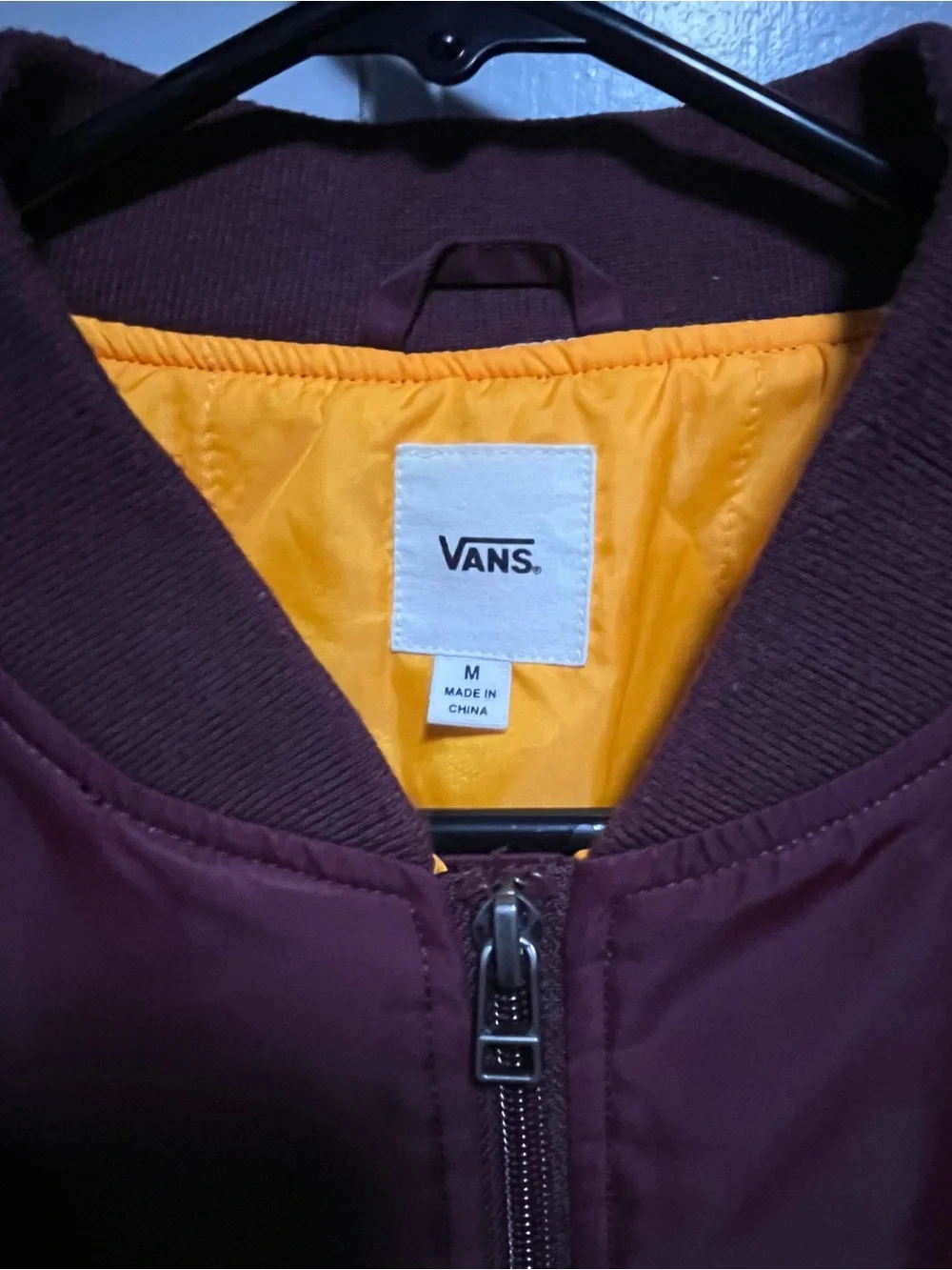 Vans women’s Maroon Bomber Jacket